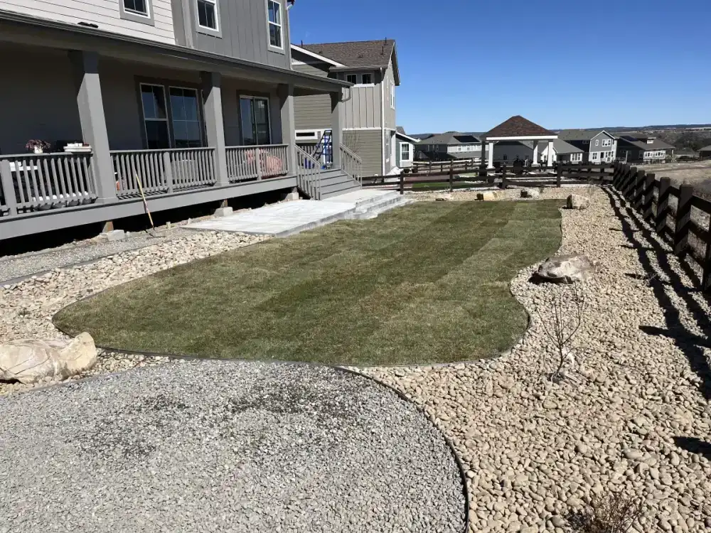Paver patio seating area for Cedar Ridge Outdoor Living