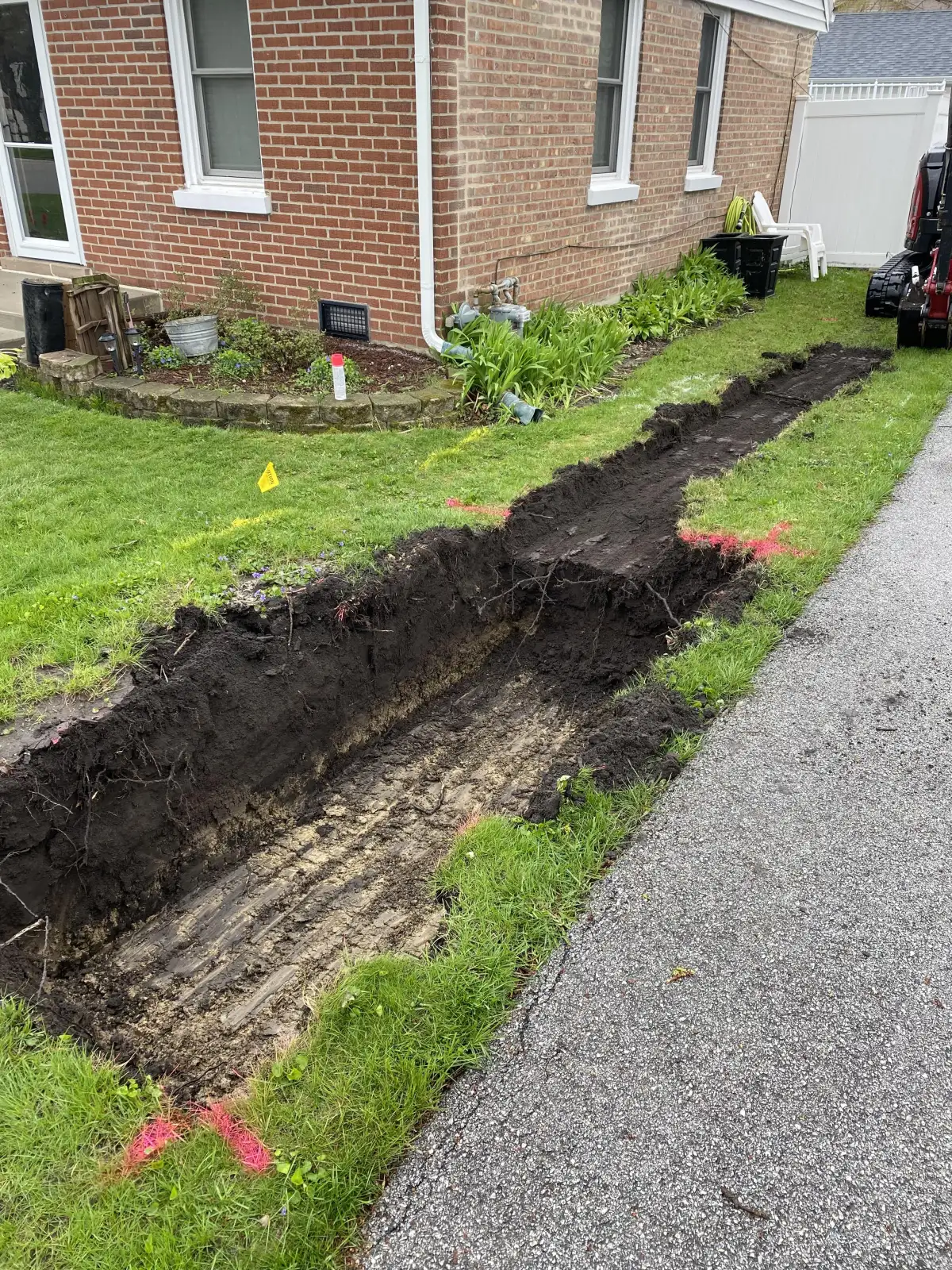 Backyard runoff solution for Cedar Ridge Outdoor Living
