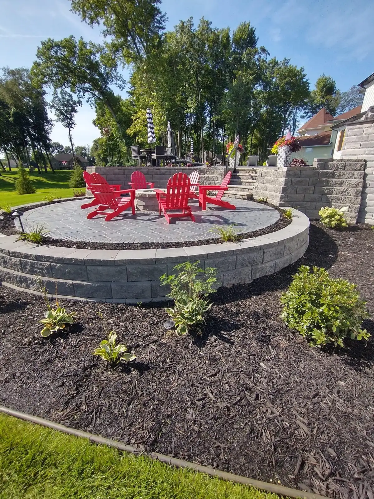 Backyard cooking area project for Cedar Ridge Outdoor Living