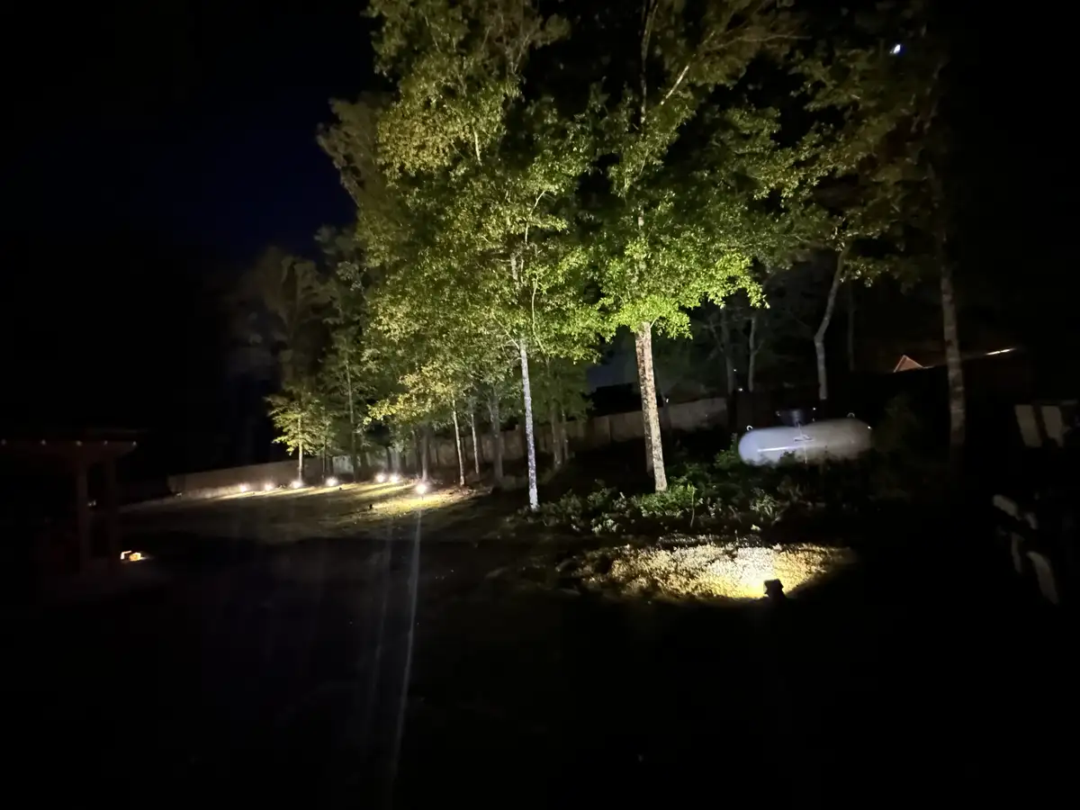 Outdoor kitchen lighting detail for Cedar Ridge Outdoor Living